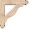 Ekena Millwork Funston Arts and Crafts Smooth Bracket w/ Offset Brace, Douglas Fir, 5 1/2"W x 22"D x 22"H BKT0604X22X22FST03SDF - alternate 4